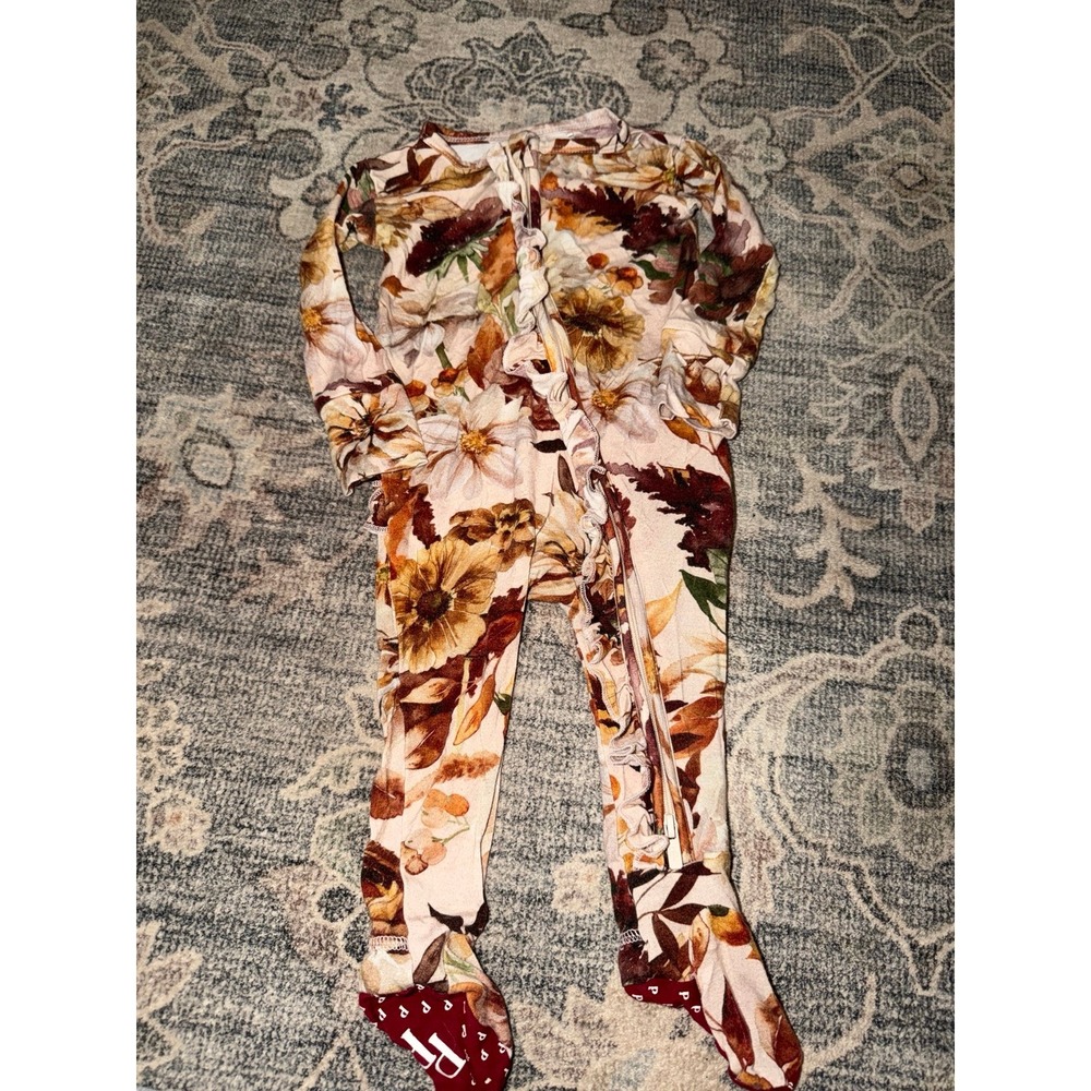 Posh Peanut Fall Floral Onesie Bamboo